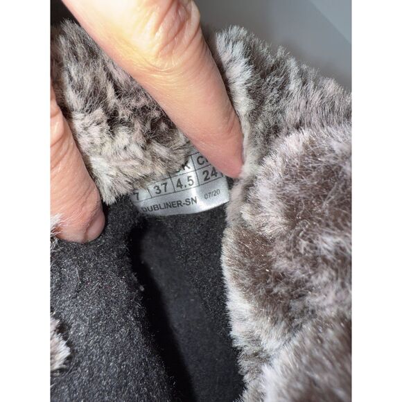 Cougar Dubliner Winter Platform Sneaker Boot Faux Fur Suede Taupe Zip Lace 37/7 - Picture 15 of 16